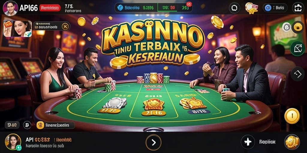 Tampilan menarik dari gameplay API66 dengan berbagai pilihan permainan Kasino.