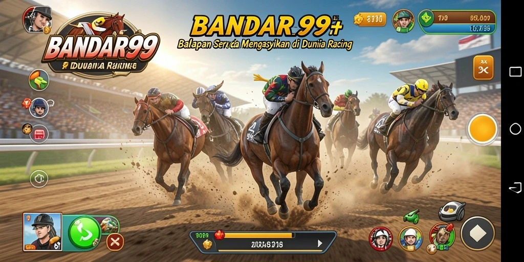 Tampilan seru dari gameplay BANDAR99 dengan mobil balap yang mendebarkan.