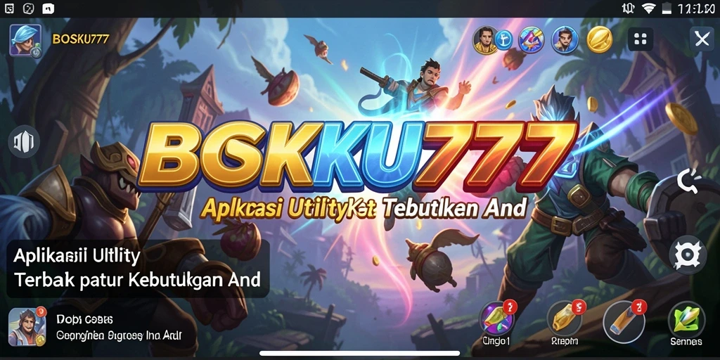 Tangkapan layar utama BOSKU777 menunjukkan fitur-fitur Utility yang intuitif.