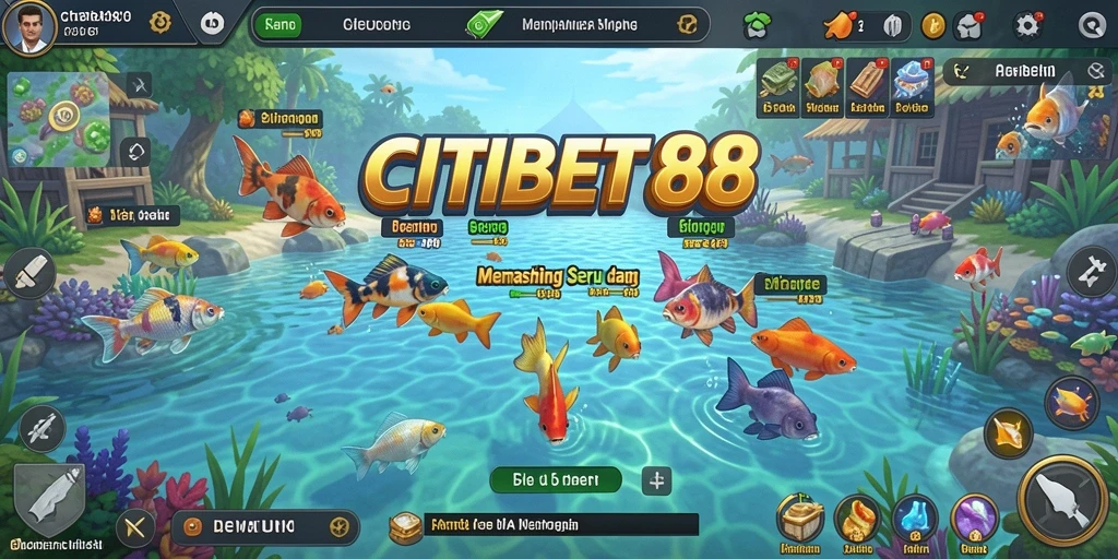 Tampilan gameplay CITIBET88 yang menarik dengan aksi memancing seru.