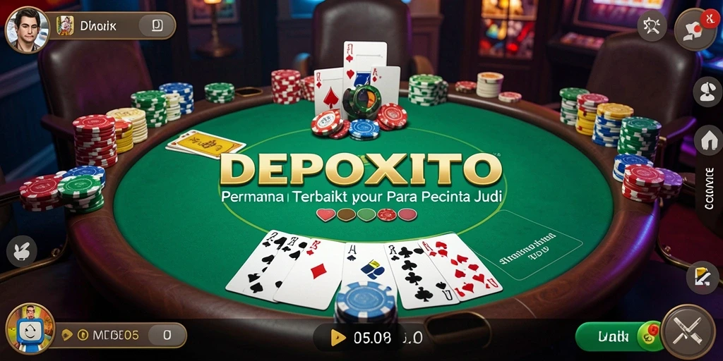 Tampilan menarik gameplay DEPOXITO dengan aksi Poker yang mendebarkan.