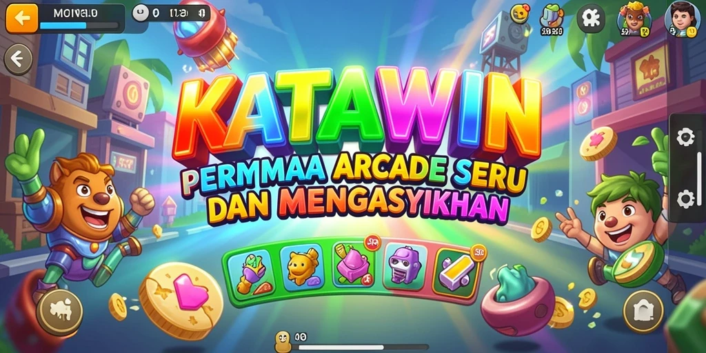 Tampilan gameplay seru dan menantang dari KATAWIN.