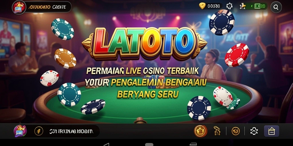 Screenshot utama LATOTO menampilkan gameplay interaktif Live Casino yang mengasyikkan.