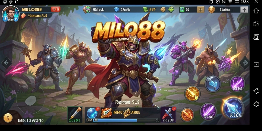 Tampilan gameplay seru dan mendebarkan dari MILO88 yang penuh strategi.