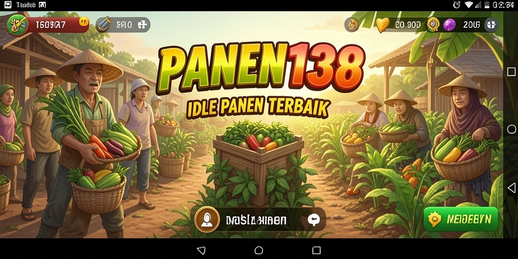 Tampilan gameplay seru di PANEN138 saat panen sedang berlangsung.