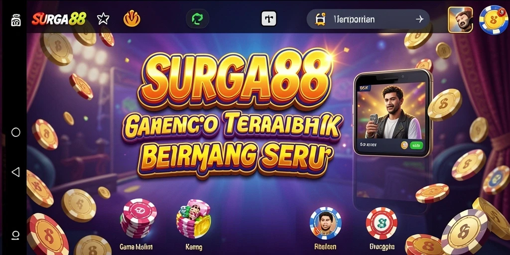 Tampilan gameplay SURGA88 yang menawan dan penuh aksi di kasino.